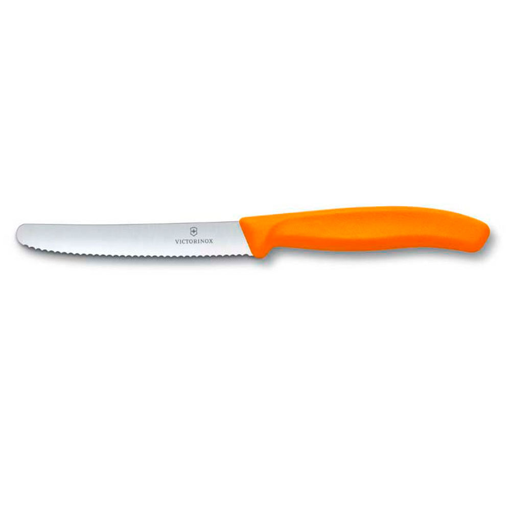 Нож кухонный Victorinox для томатов и сосисок SwissClassic оранжевый 11 см 6.7836.L119