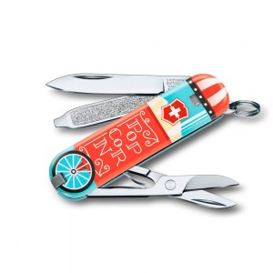 Нож-брелок Victorinox Classic Let It Pop! SE 2019 58 мм 7 функций 0.6223.L1910