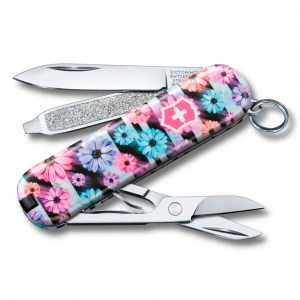Нож-брелок Victorinox Classic Dynamic Floral SE 2021 58 мм 0.6223.L2107
