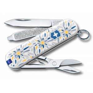 Нож-брелок Victorinox Classic Alpine Edelweiss SE 2021 58 мм 0.6223.L2109