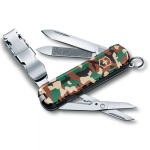 Нож-брелок Victorinox NailClip 580 Camouflage 65 мм 0.6463.94