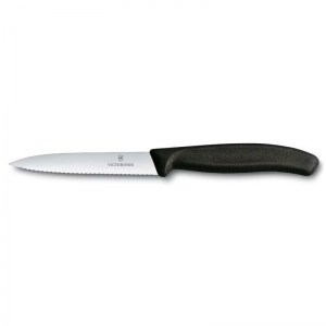 Кухонный нож для овощей Victorinox SwissClassic чёрный 10см 6.7733
