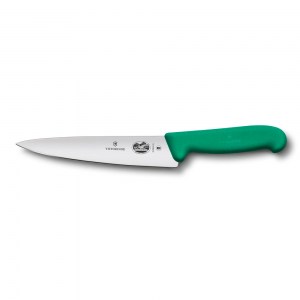 Кухонный нож разделочный Victorinox Fibrox 25см зелёный 5.2004.25