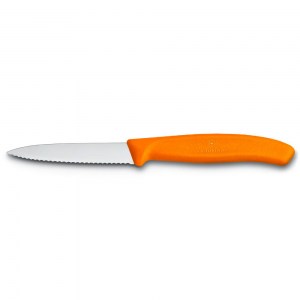 Кухонный нож для овощей Victorinox SwissClassic 8см оранжевый 6.7636.L119