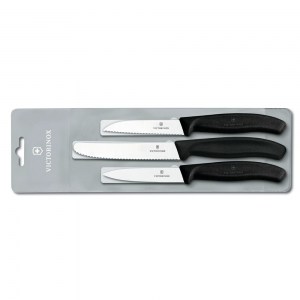 Кухонный набор из 3 ножей Victorinox SwissClassic чёрный 6.7113.3