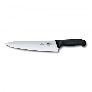 Кухонный нож разделочный Victorinox Fibrox 25см чёрный 5.2003.25