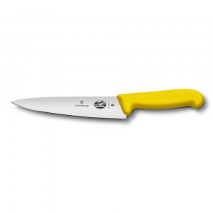 Кухонный нож разделочный Victorinox Fibrox 25см жёлтый 5.2008.25