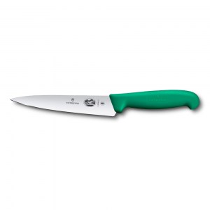 Кухонный нож разделочный Victorinox Fibrox 15см зелёный 5.2004.15