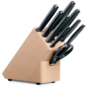 Кухонный набор из 9 ножей Victorinox с подставкой из древесины бука 5.1193.9