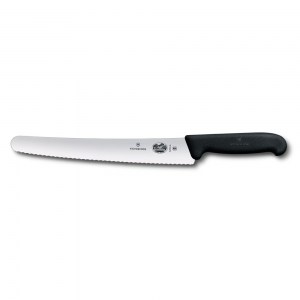Кухонный нож для хлеба и выпечки Victorinox Fibrox 26см чёрный 5.2933.26