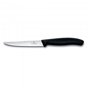Кухонный нож для стейка и пиццы Victorinox SwissClassic 11см чёрный 6.7233.20