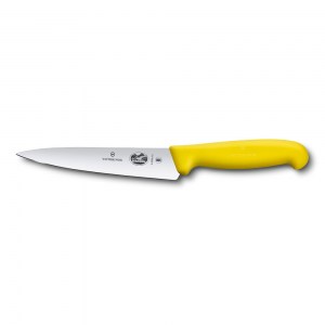 Кухонный нож разделочный Victorinox Fibrox 15см жёлтый 5.2008.15