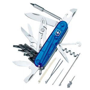Нож Victorinox CyberTool 34 Transparent Blue 91 мм 1.7725.T2