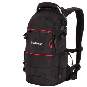 Рюкзак спортивный Wenger Narrow Hiking Pack черный/красный 22л 13022215