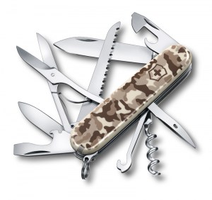 Офицерский перочинный нож Victorinox Huntsman Desert Camouflage 91 мм 15 функций 1.3713.941
