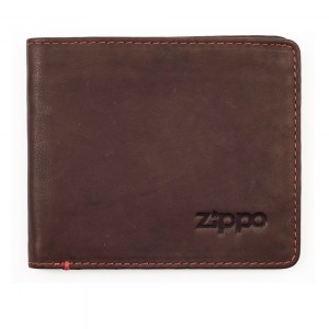 Портмоне Zippo коричневое натуральная кожа 2005117