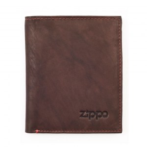 Портмоне Zippo коричневое натуральная кожа 2005122