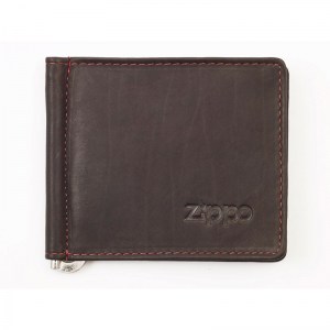 Зажим для денег Zippo цвет мокко натуральная кожа 2005125