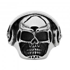 Кольцо Zippo в форме черепа серебристое диаметр 19,7 мм 2006264