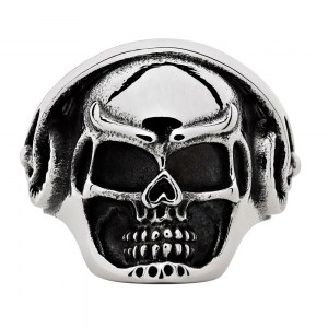 Кольцо Zippo в форме черепа серебристое диаметр 20,4 мм 2006570