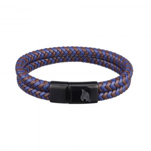 Браслет Zippo Braided Leather Bracelet разноцветный 20 см 2007162