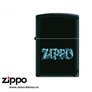 Зажигалка широкая Zippo Classic Smoking Zippo Black Matte 218 SMOKING ZIPPO