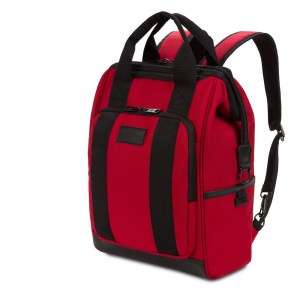 Городской рюкзак-сумка с отделением для ноутбука SwissGear Doctor Bag красный/черный 20л 3577112405