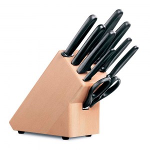 Кухонный набор Victorinox 9 ножей с подставкой из древесины бука 5.1193.9