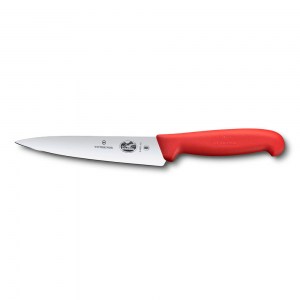Нож кухонный Victorinox разделочный Fibrox красный 15 см 5.2001.15