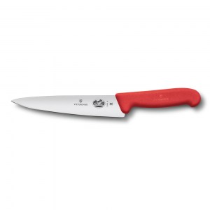 Нож кухонный Victorinox Fibrox разделочный красный 19 см 5.2001.19