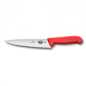 Нож кухонный Victorinox разделочный Fibrox красный 25 см 5.2001.25