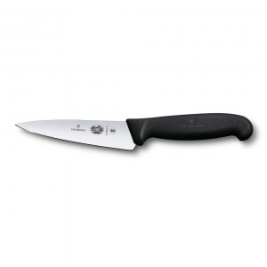 Нож кухонный Victorinox Fibrox разделочный черный 12 см 5.2003.12