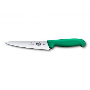 Нож кухонный Victorinox разделочный Fibrox зеленый 15 см 5.2004.15