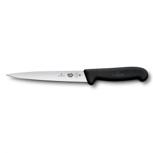 Нож кухонный Victorinox Fibrox филейный черный 18 см 5.3703.18