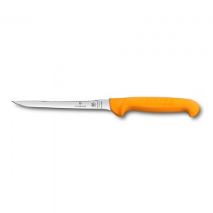 Нож кухонный Victorinox Swibo филейный для рыбы желтый 16 см 5.8448.16