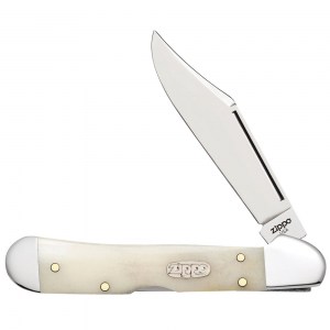 Нож перочинный Zippo Smooth Natural Bone Mini Copperlock 92мм слоновая кость 50533_207