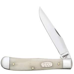 Нож перочинный Zippo Smooth Natural Bone Trapper 105мм слоновая кость 50545_207