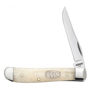 Нож перочинный Zippo Smooth Natural Bone Mini Trapper 89мм слоновая кость 50559_207