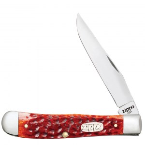 Нож перочинный Zippo Chestnut Bone Standard Jigged Trapper 105мм коричневый 50562_207