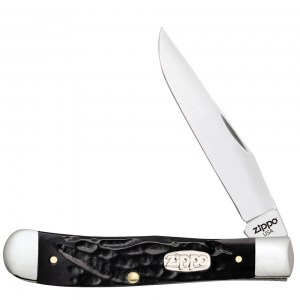 Нож перочинный Zippo Rough Black Synthetic Trapper 105мм черный 50571_207