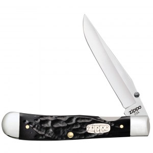 Нож перочинный Zippo Rough Black Synthetic Trapperlock 105мм черный 50577_207