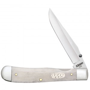 Нож перочинный Zippo Smooth Natural Bone Trapperlock 105мм слоновая кость 50596_207