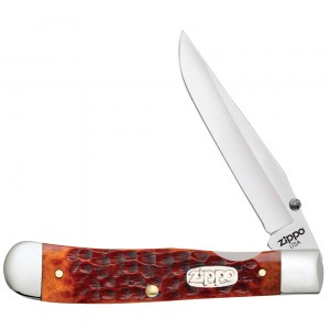 Нож перочинный Zippo Chestnut Bone Standard Jigged Trapperlock 105мм коричневый 50599_207