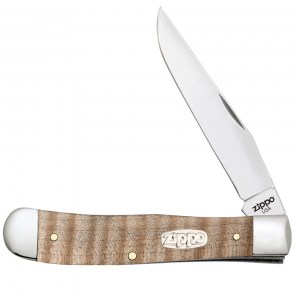 Нож перочинный Zippo Natural Curly Maple Wood Trapper 105мм бежевый 50604_207