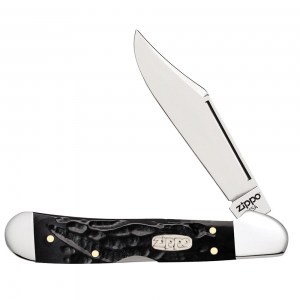 Нож перочинный Zippo Rough Black Synthetic Mini CopperLock 92мм черный 50623_207