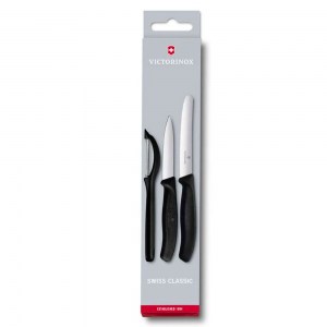 Кухонный набор Victorinox SwissClassic 3 ножа черный 6.7113.31