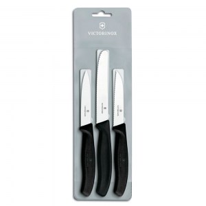 Кухонный набор Victorinox SwissClassic 3 ножа черный 6.7113.3