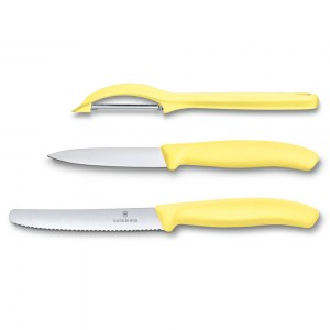 Кухонный набор Victorinox Swiss Classic 3 ножа желтый 6.7116.31L82