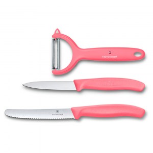 Кухонный набор Victorinox Swiss Classic 3 ножа малиновый 6.7116.33L12