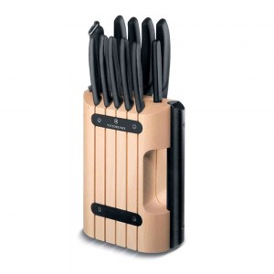 Кухонный набор Victorinox 11 ножей  в подставке из древесины бука 6.7153.11